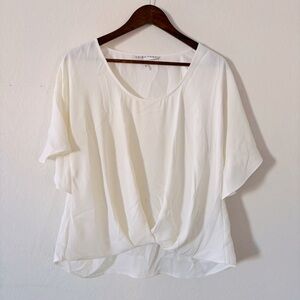 Trina Turk Cream White Women's Blouse Size Medium